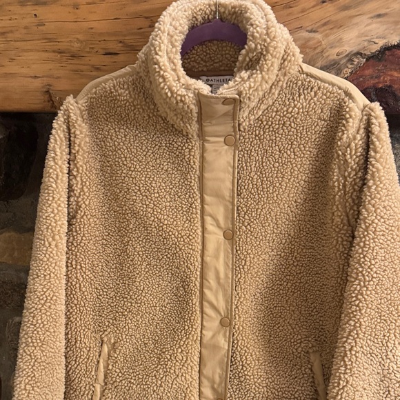 Athleta Beige Sherpa Jacket - Picture 4 of 10